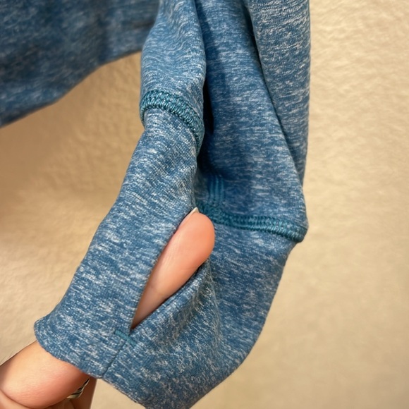 Lululemon Ready to Rulu Pullover Heathered Capture Blue Sz 6 - Picture 5 of 8